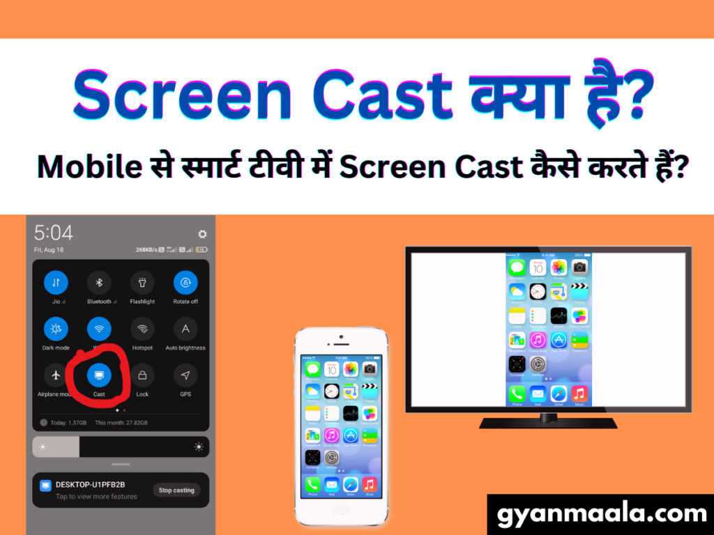 Screen Cast क्या है Mobile से स्मार्ट टीवी में Screen Cast कैसे करते हैं